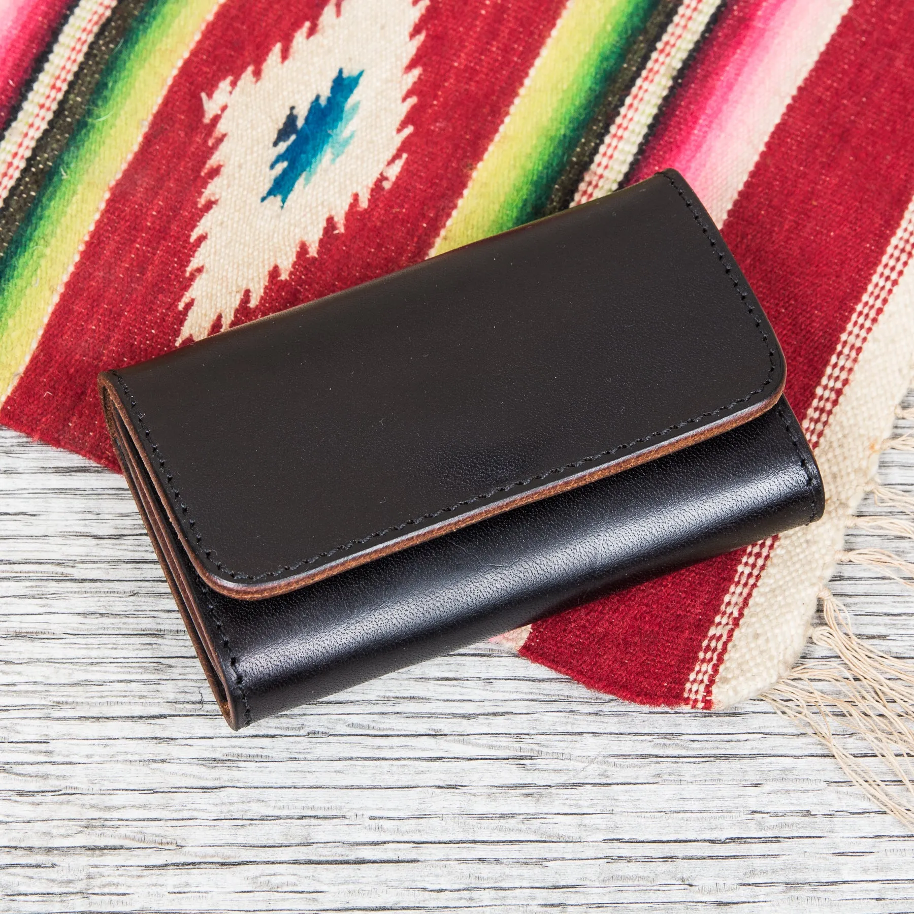 Larry Smith Leather Card Case LT-0065 Black