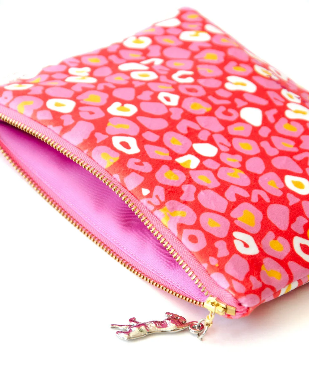Leopard Print Cosmetic Bag ( Medium)