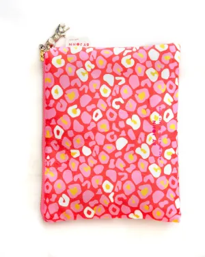 Leopard Print Cosmetic Bag ( Medium)