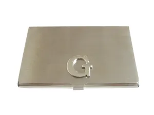 Letter G Monogram Business Card Holder