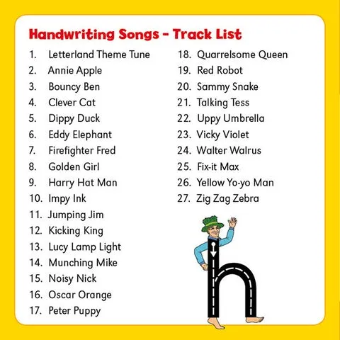 Letterland CD: Handwriting Songs