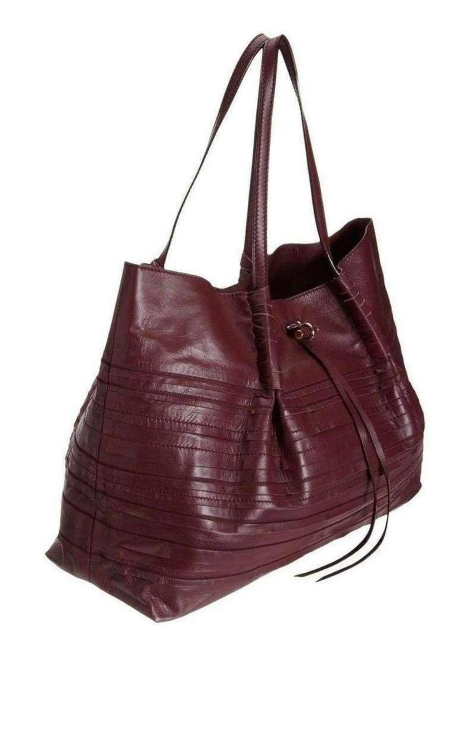 Liane Tiered Large Leather Tote Bag