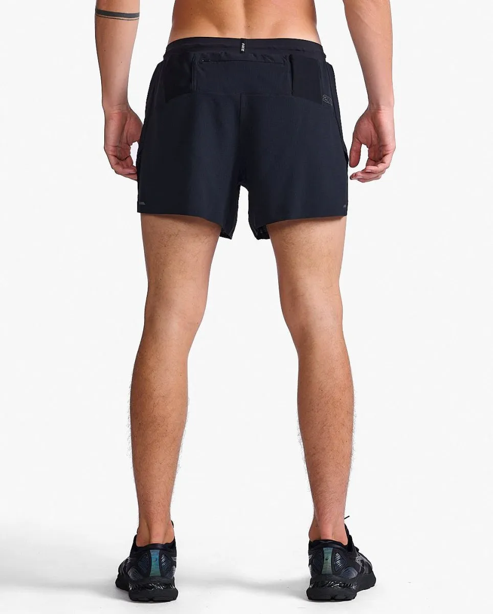 Light Speed Stash 5 Laufshorts Herren - black/black reflective