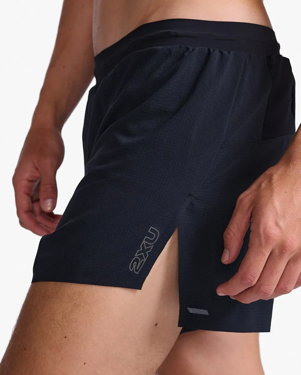 Light Speed Stash 5 Laufshorts Herren - black/black reflective