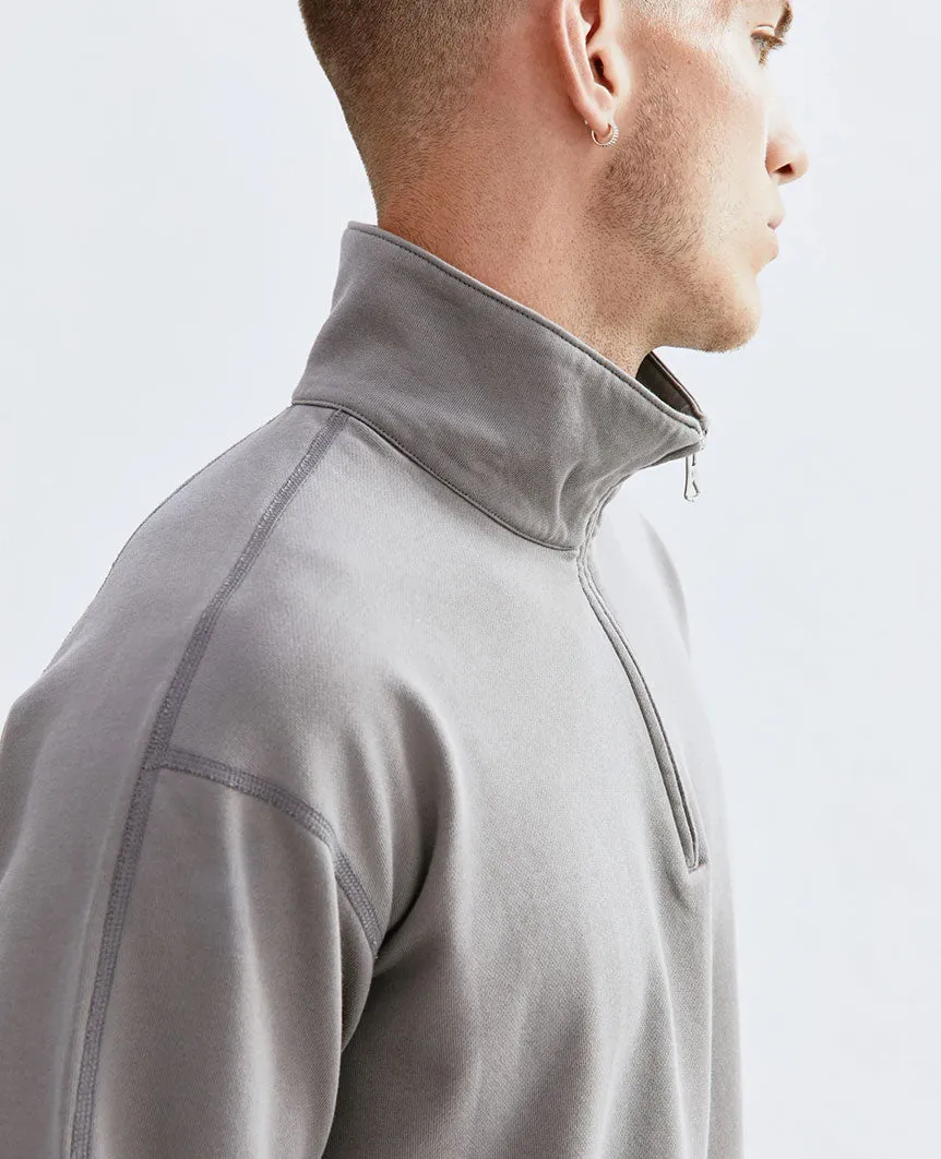 Lightweight Terry Quarter Zip Quarry