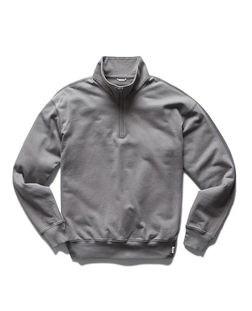 Lightweight Terry Quarter Zip Quarry