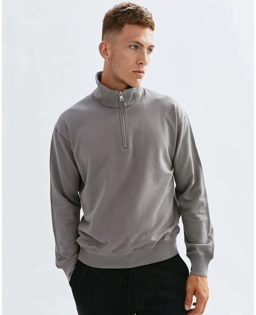 Lightweight Terry Quarter Zip Quarry