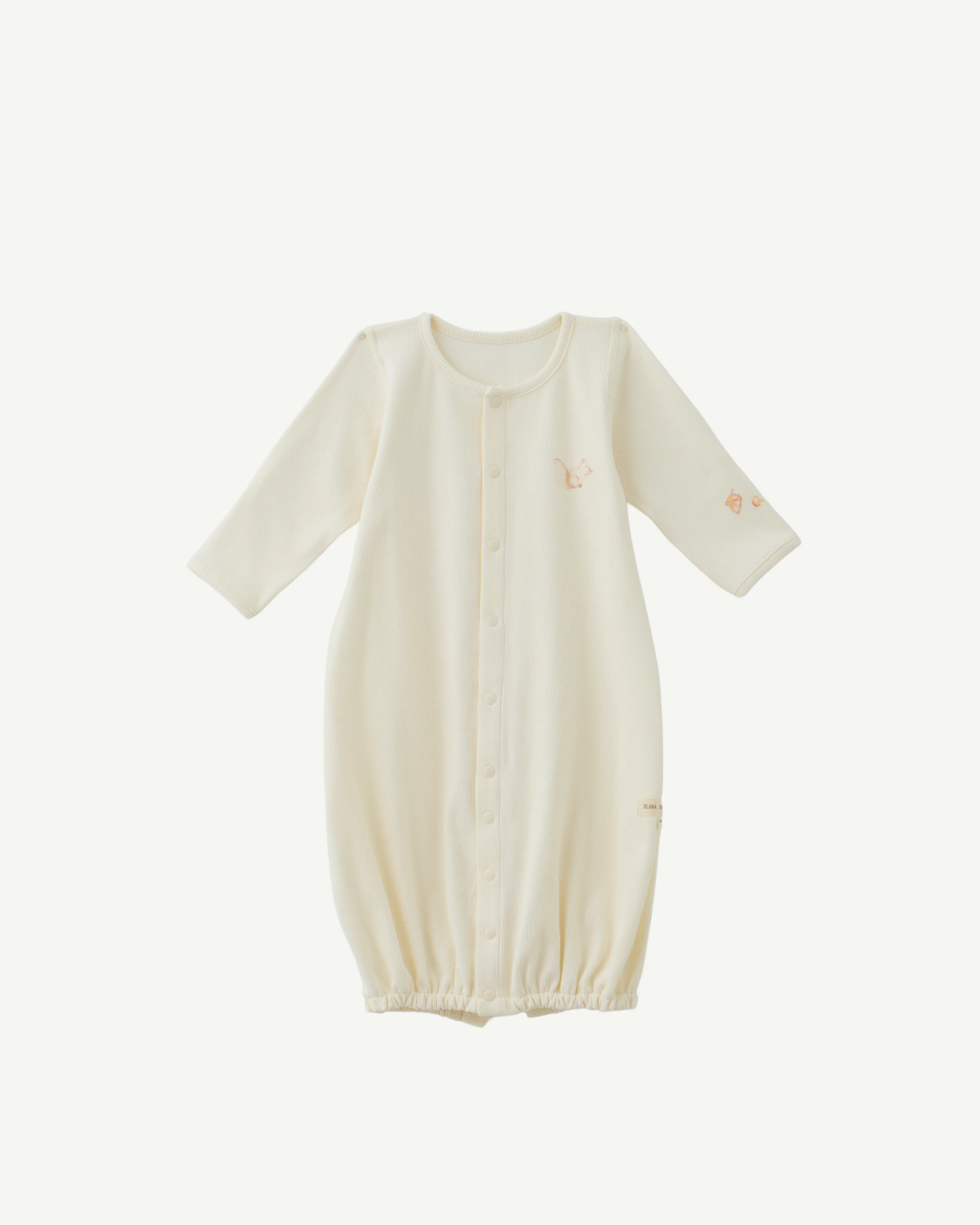 Long-sleeve Convertible Romper - Squirrel Print