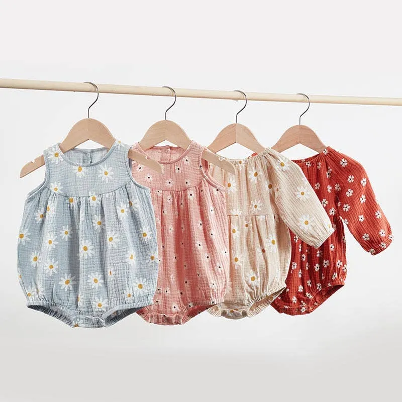 Long Sleeve Romper - Floral