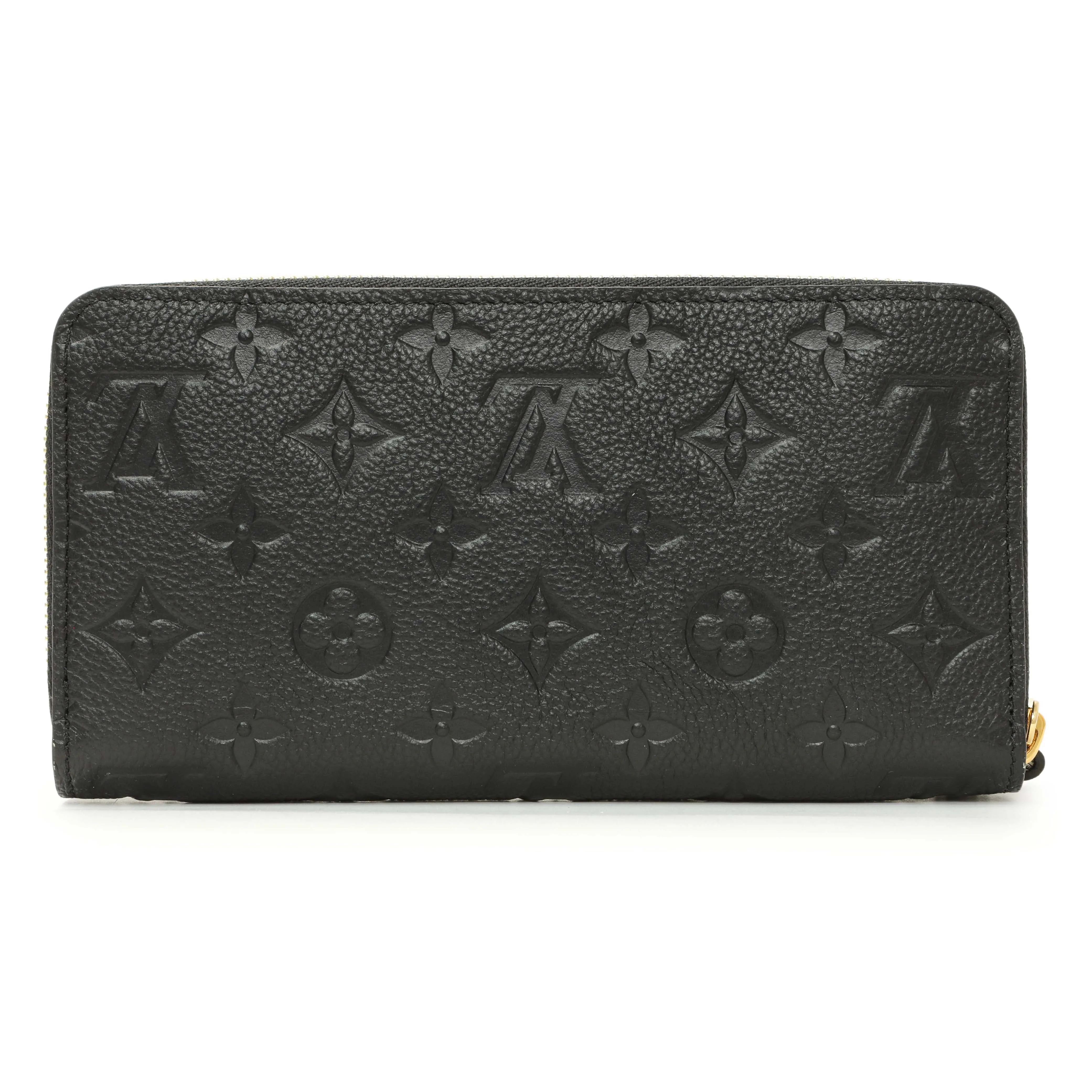 Louis Vuitton Black Empreinte Zippy Wallet