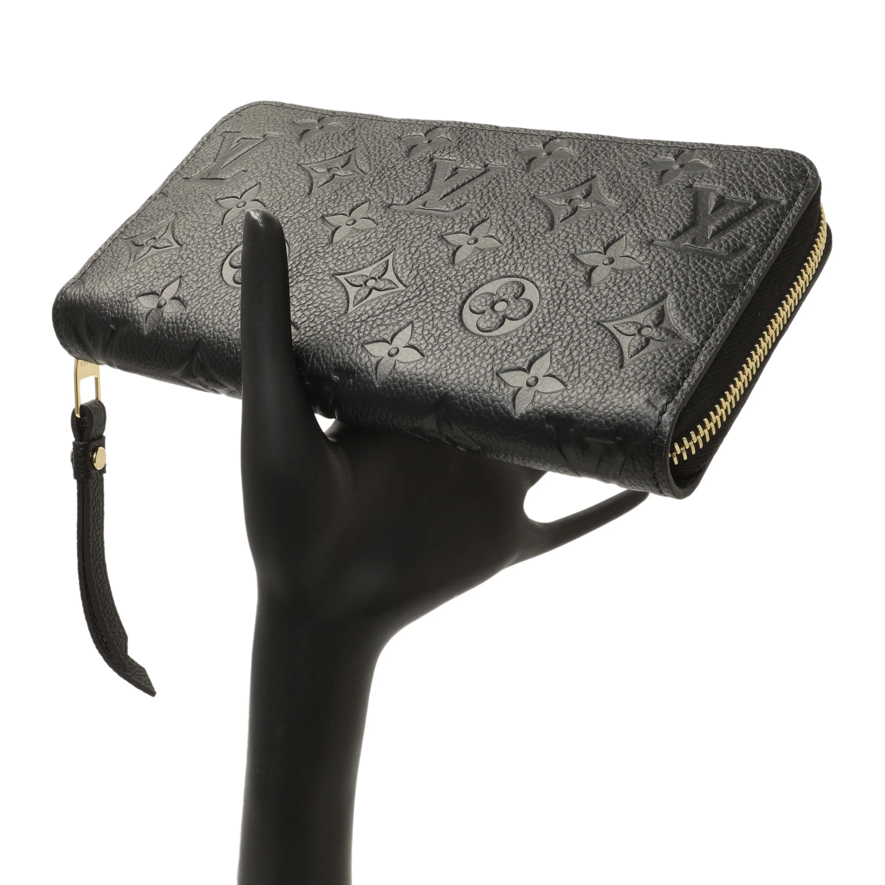 Louis Vuitton Black Empreinte Zippy Wallet
