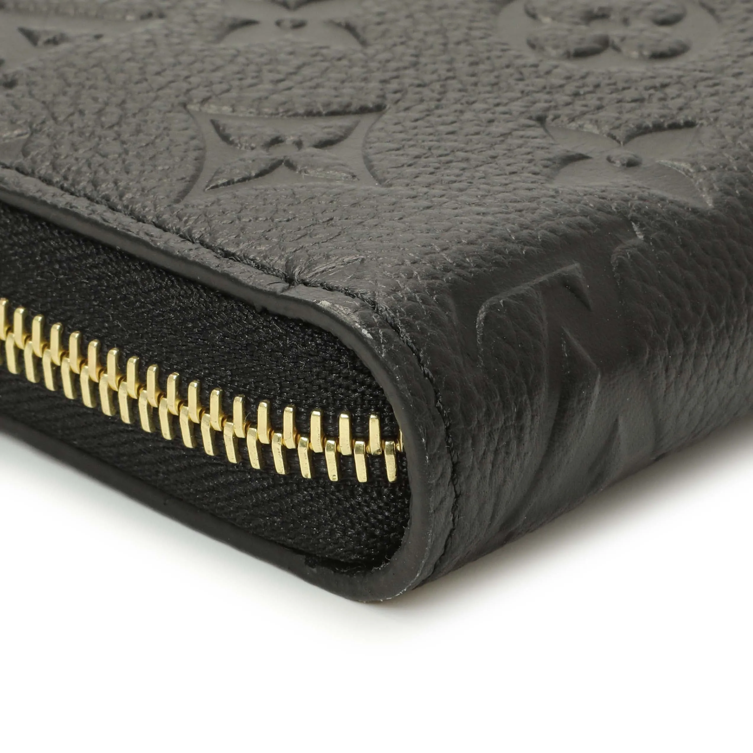 Louis Vuitton Black Empreinte Zippy Wallet
