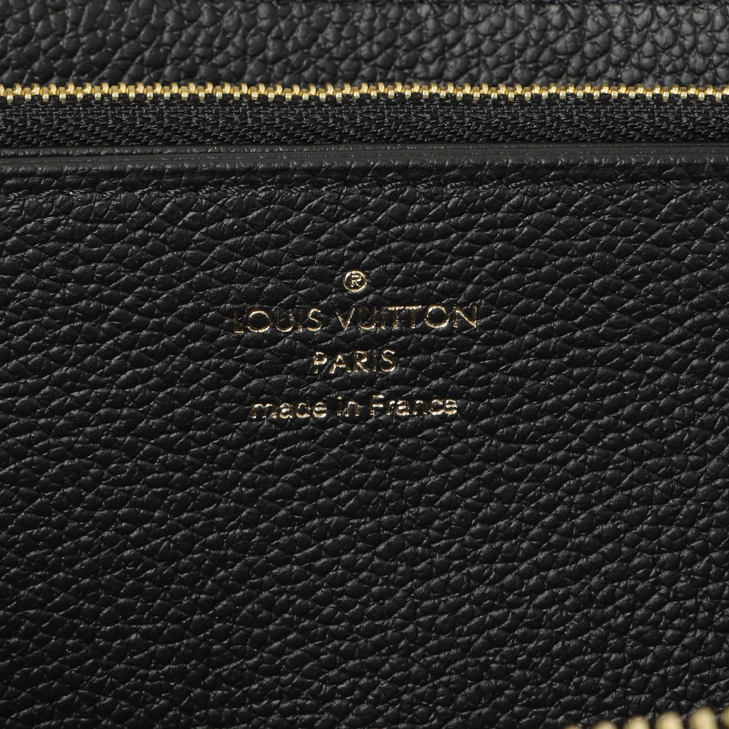 Louis Vuitton Black Empreinte Zippy Wallet