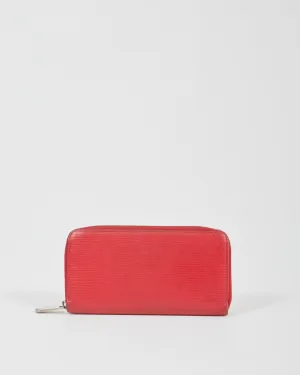 Louis Vuitton Red Epi Leather Zippy Wallet