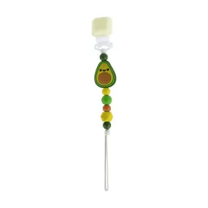 Loulou Lollipop Darling Pacifier Clip - Avocado