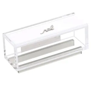 Lucite matchbox - silver #13