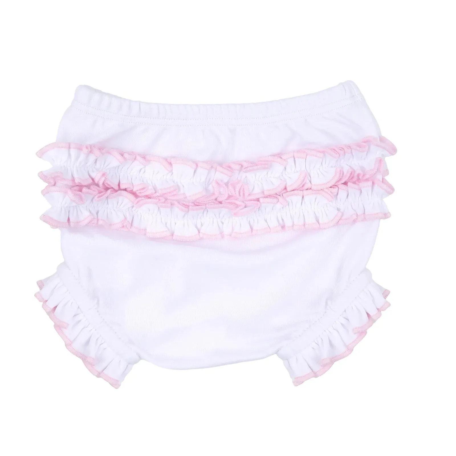 Magnolia Baby Girls Soft Pima Cotton Pink Smocked Diaper Set Newborn 3 6 9 Months