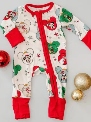 Merry Mouse and Friends Convertible Bamboo Pajamas
