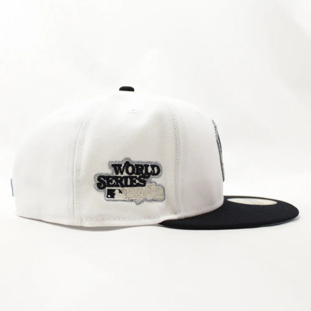 Milwaukee Brewers 1982 World Series  New Era 59Fifty Fitted Hat (White Navy Sky Blue Under Brim)
