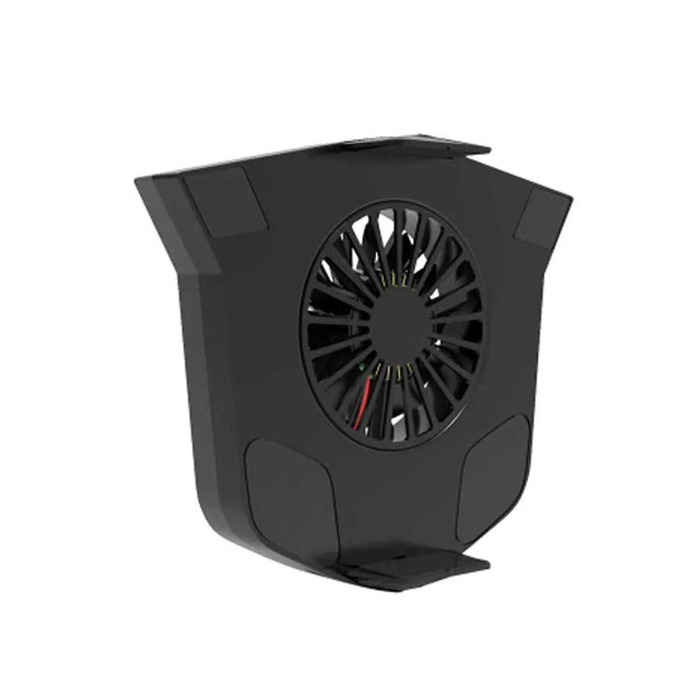 Mini 2 in 1 Multifunction Fan Cooling Radiator Phone Holder black