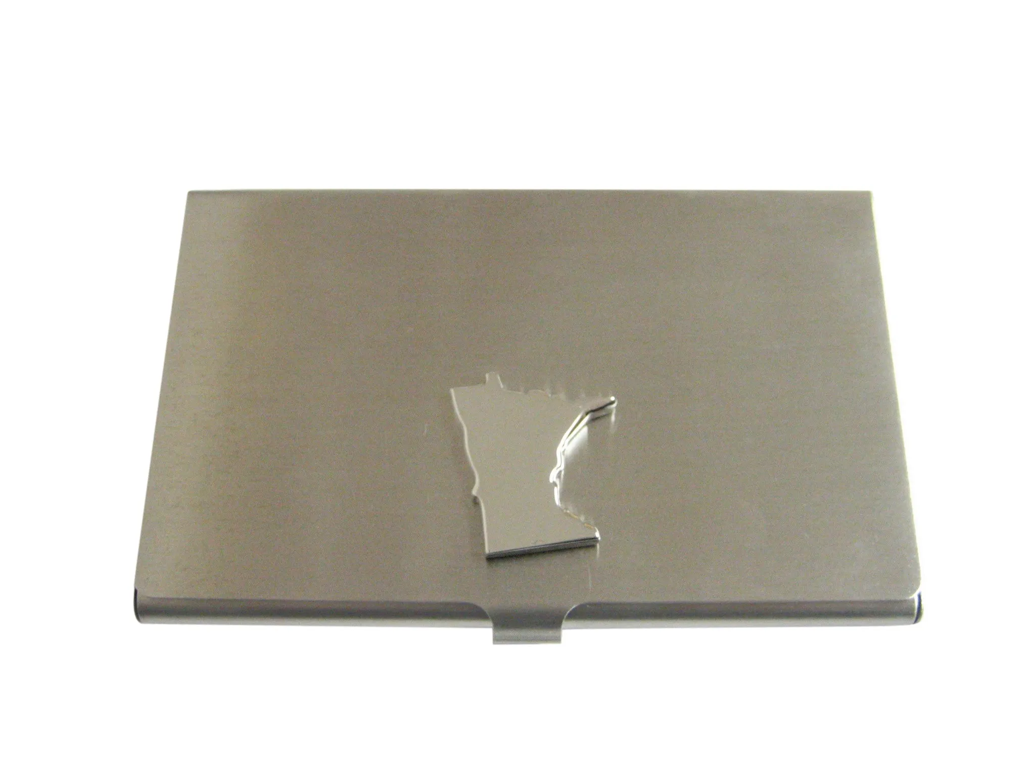 Minnesota State Map Shape Business Card Holder