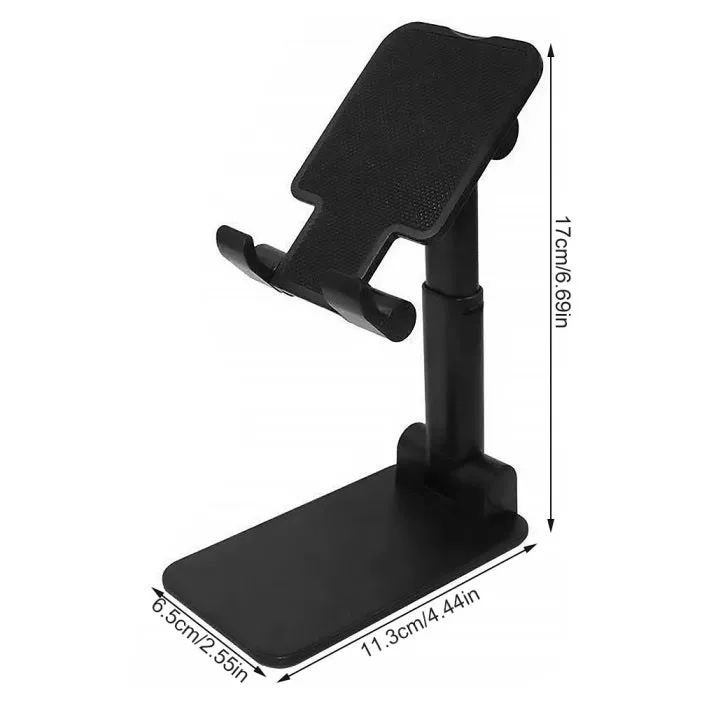 Mobile Phone Stand Folding Bracket for Mobile Phone Tablet PC Silver