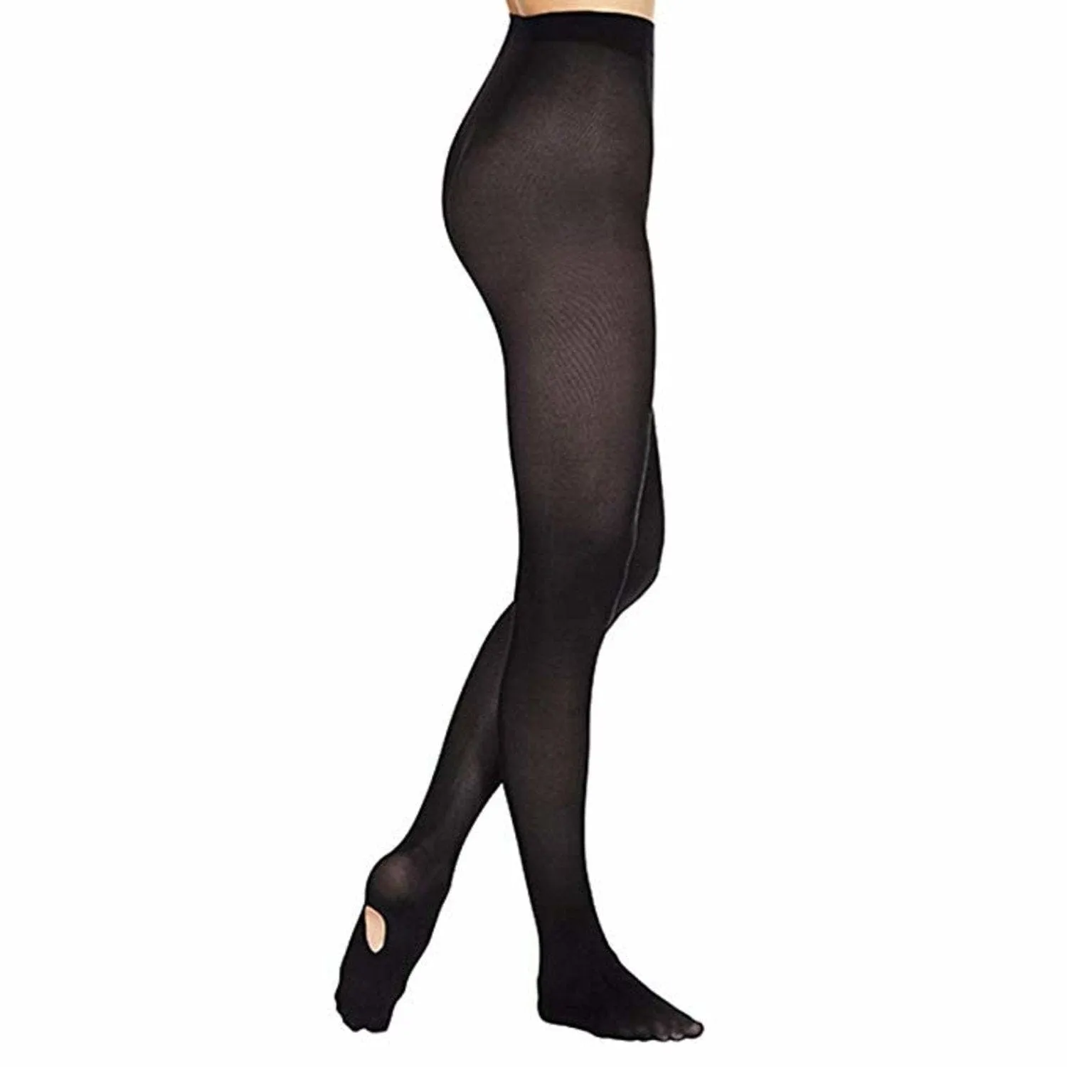 Mondor 319 Convertible Dance Tights in Black (52) - Adult XXL