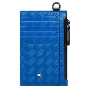 MONTBLANC CARD BOATS with 8 pocket compartments with Extreme 3.0 Atlantic Blue 130240 hinge