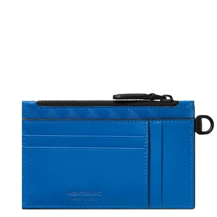 MONTBLANC CARD BOATS with 8 pocket compartments with Extreme 3.0 Atlantic Blue 130240 hinge
