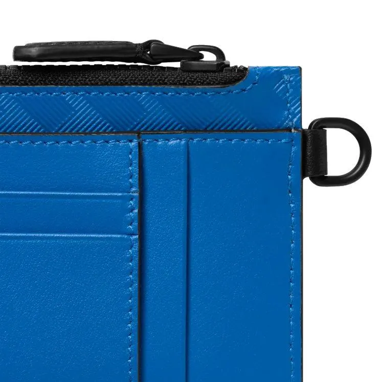 MONTBLANC CARD BOATS with 8 pocket compartments with Extreme 3.0 Atlantic Blue 130240 hinge
