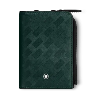 Montblanc Credit Card 3 compartments with Montblanc Extreme 3.0 green zipper 130461