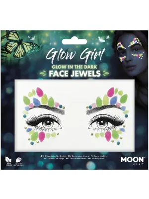 Moon Glow Face Jewels, Glow Girl