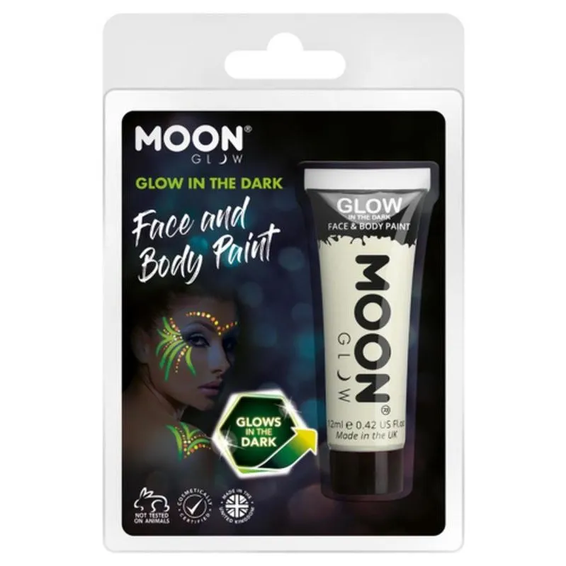 Moon Glow Glow In The Dark Face Paint, Clear
