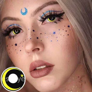 Moon Star-Yellow Cosplay Contact Lenses Yearly