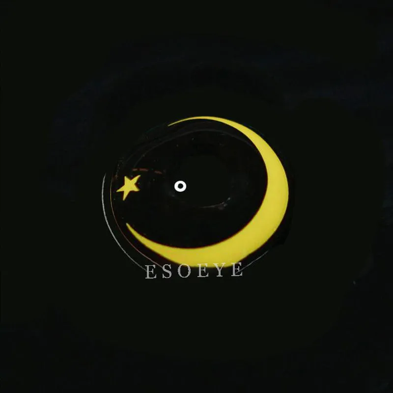 Moon Star-Yellow Cosplay Contact Lenses Yearly