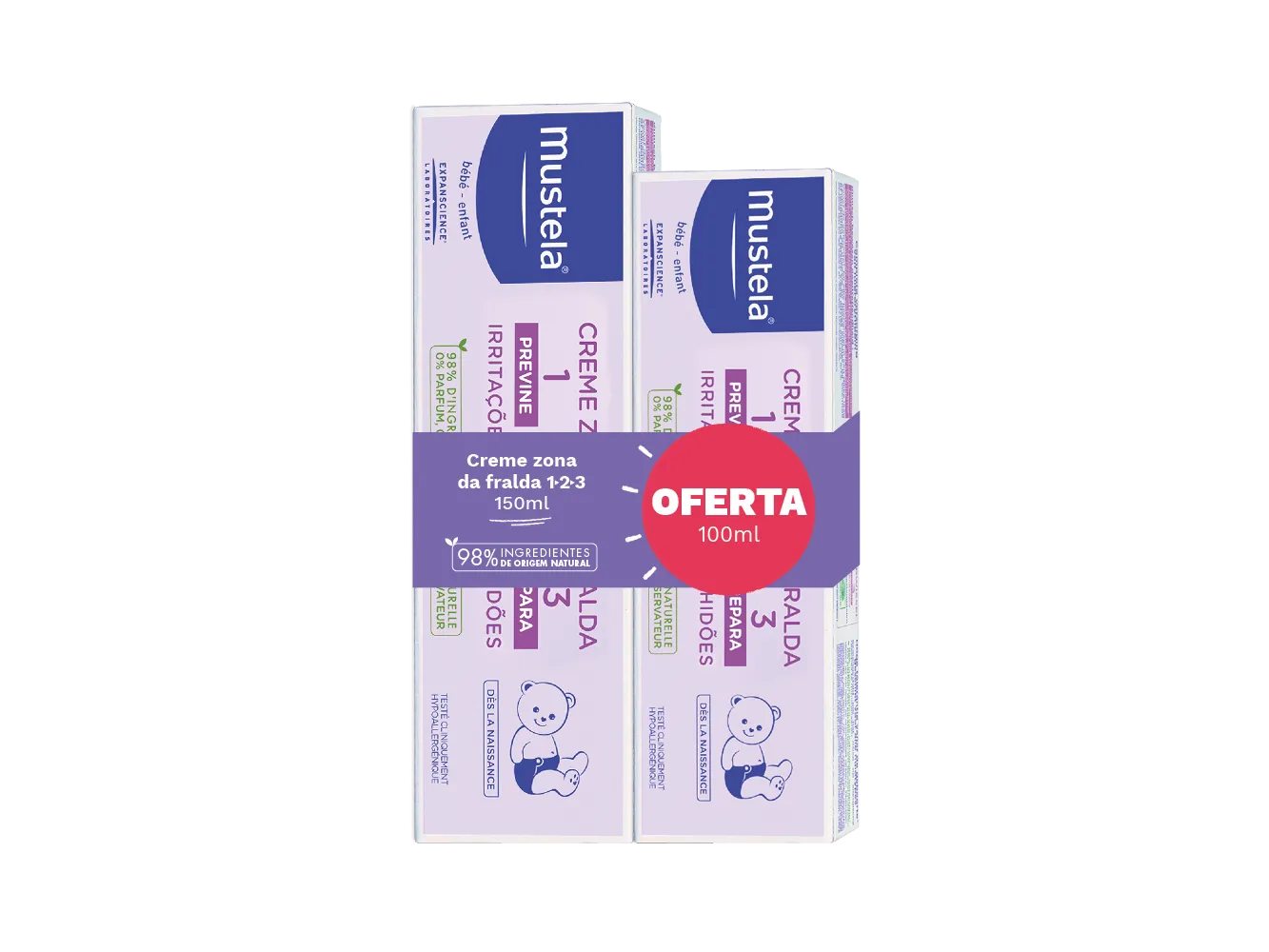 Mustela Baby Diaper Change Cream 123 150ml   100ml