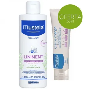 Mustela Baby Linement Diaper Area 400ml   Mustela Baby Diaper Change Cream 123 50ml