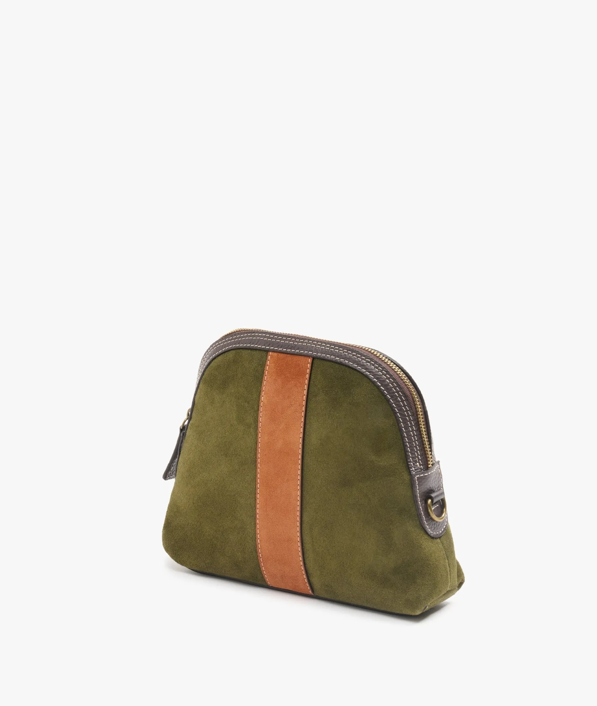 My Style Bags Twin Deluxe Suede Makeup Bag in Green for Women