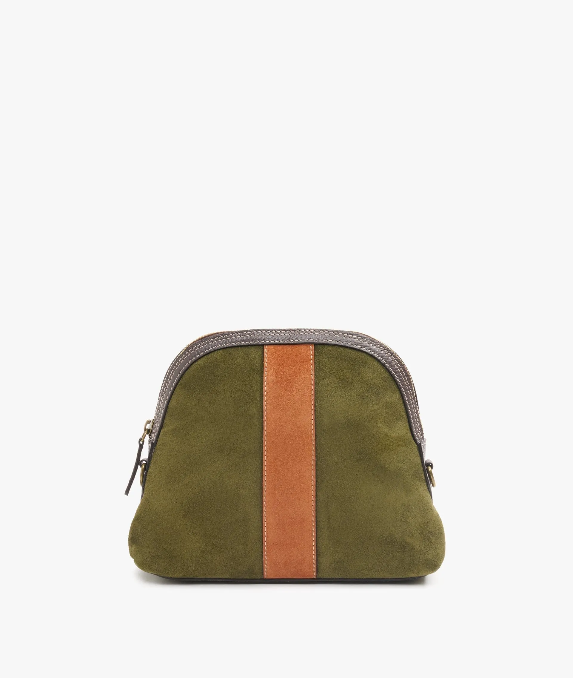 My Style Bags Twin Deluxe Suede Makeup Bag in Green for Women