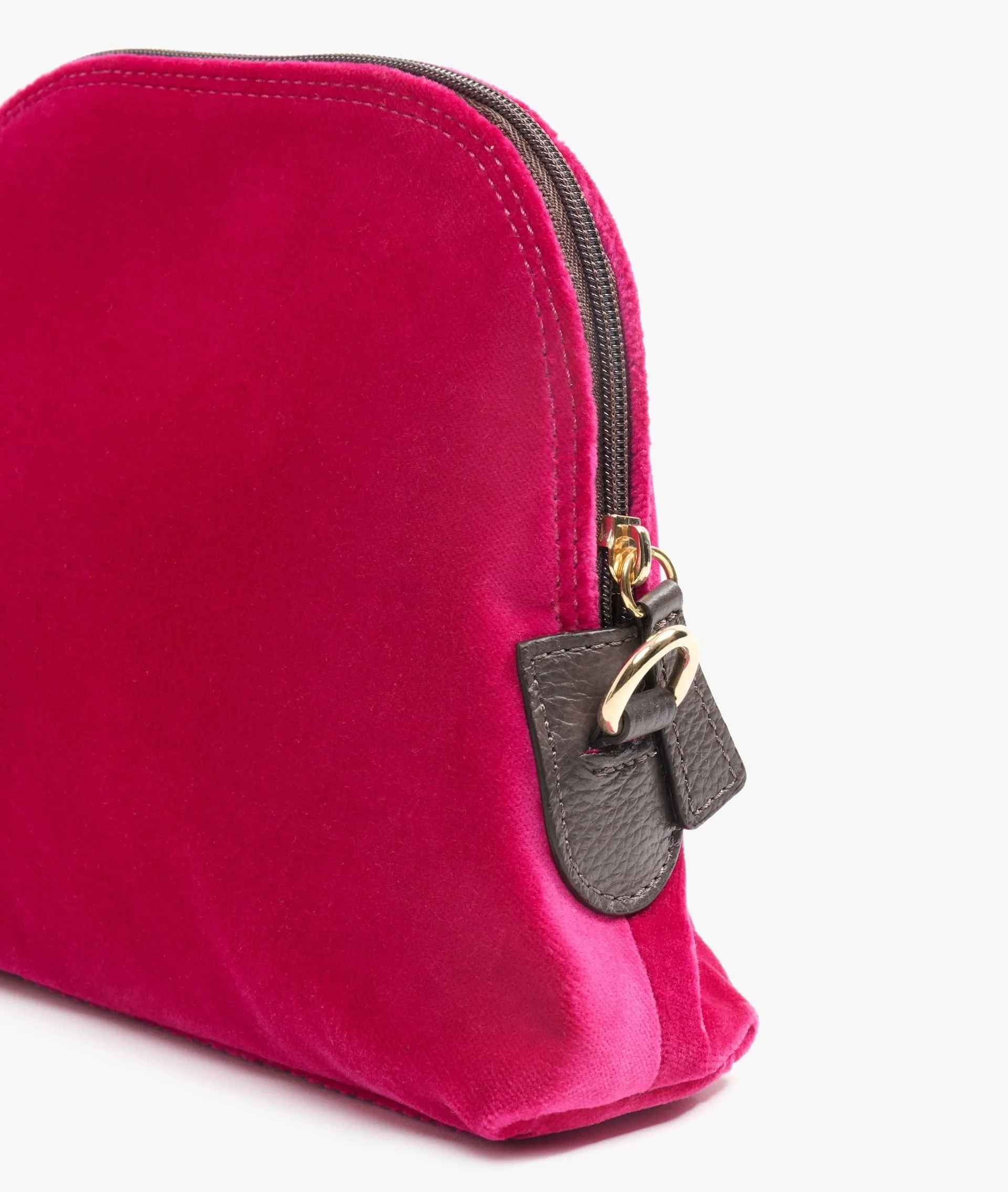 My Style Bags Twin Velvet Makeup Bag in Fuchsia for Women