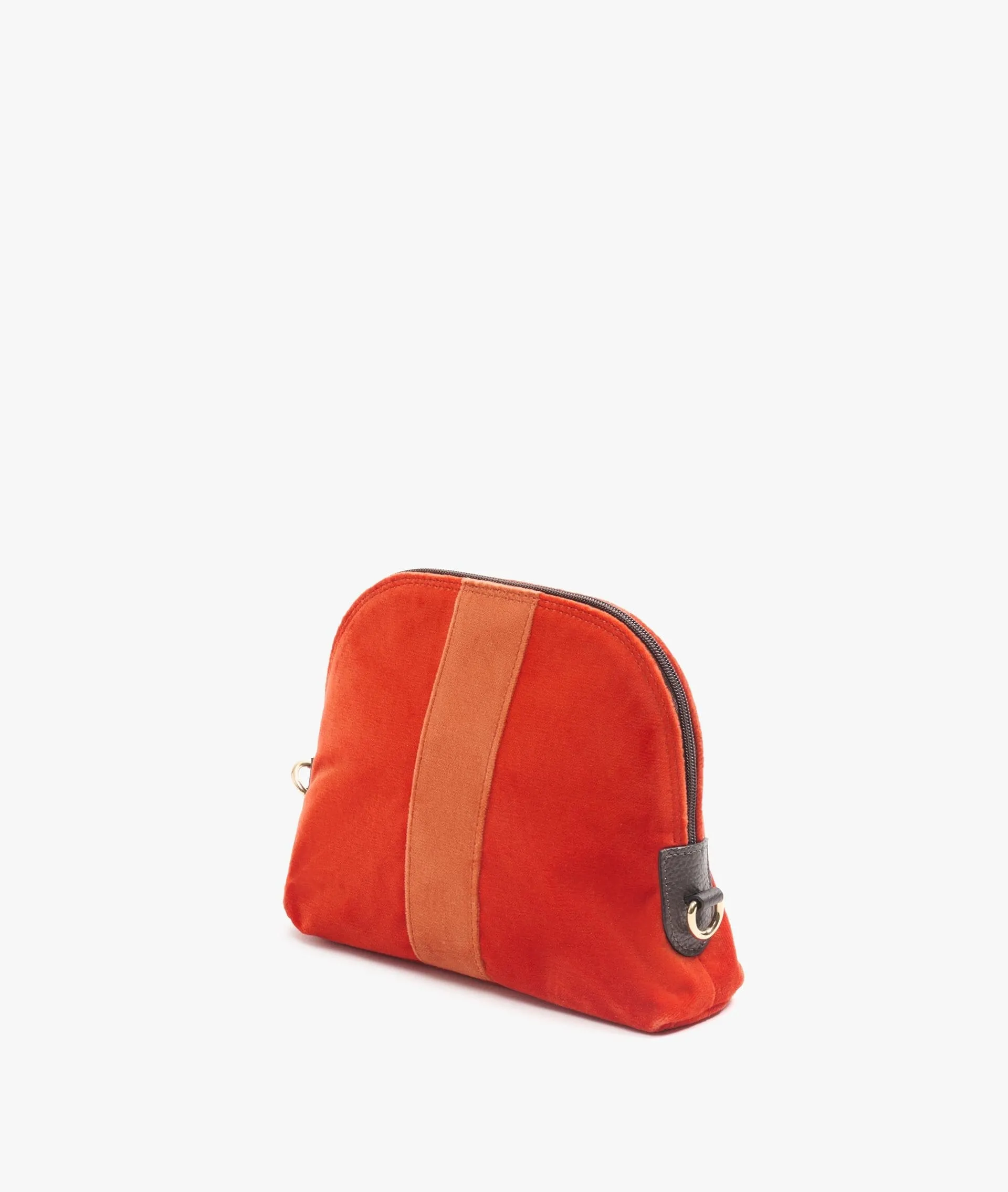 My Style Bags Twin Velvet Makeup Bag in Orange for Women