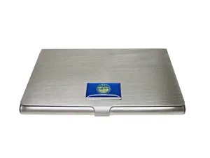 Nebraska State Flag Pendant Business Card Holder