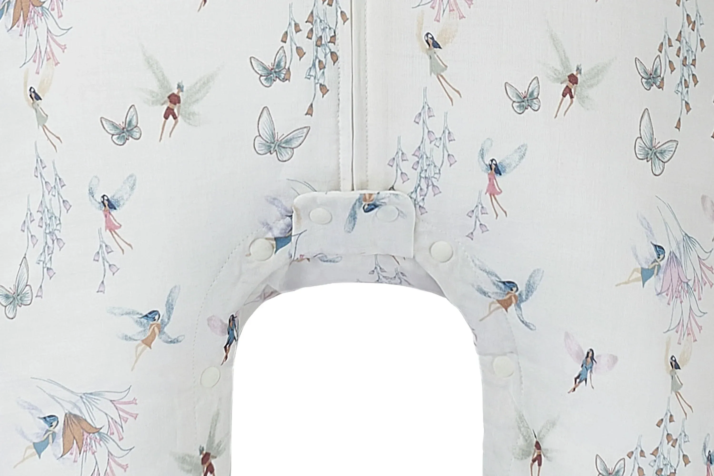 Nest Designs Bamboo Pima Long Sleeve Footed Sleep Bag 0.6 TOG - Fairy Tale