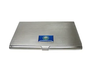 New Hampshire State Flag Pendant Business Card Holder