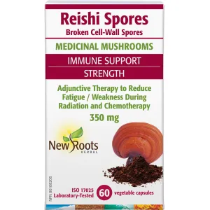 New Roots Reishi Spores 60 Veg Capsules