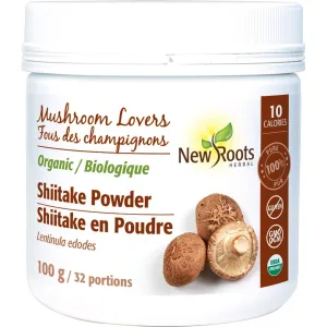 New Roots Shiitaki Organic Powder 100 Grams