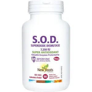 New Roots Superoxide Dismutase SOD 90 Veg Capsules
