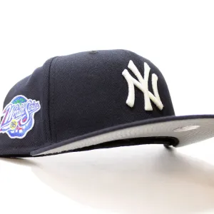 New York Yankees 1998 World Series New Era 59Fifty Fitted Hat (Glow in the Dark Navy 3M Reflective Gray Under Brim)