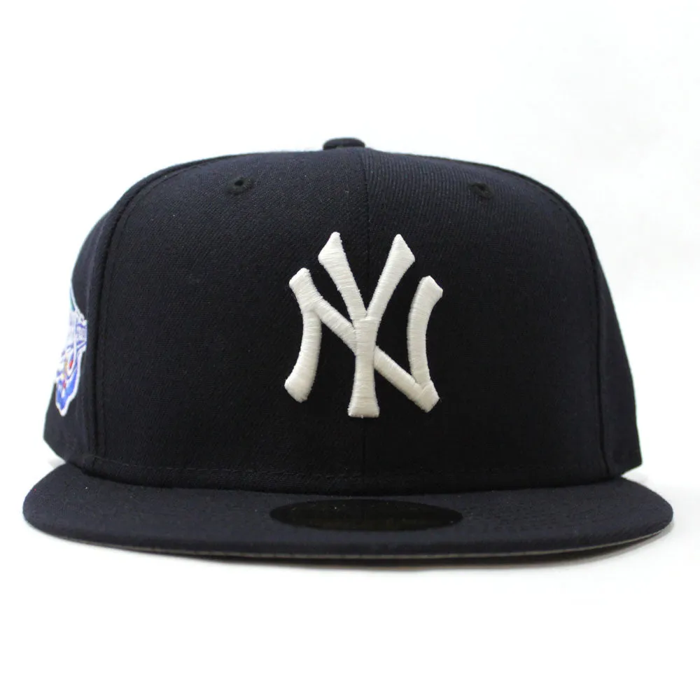 New York Yankees 1998 World Series New Era 59Fifty Fitted Hat (Glow in the Dark Navy 3M Reflective Gray Under Brim)