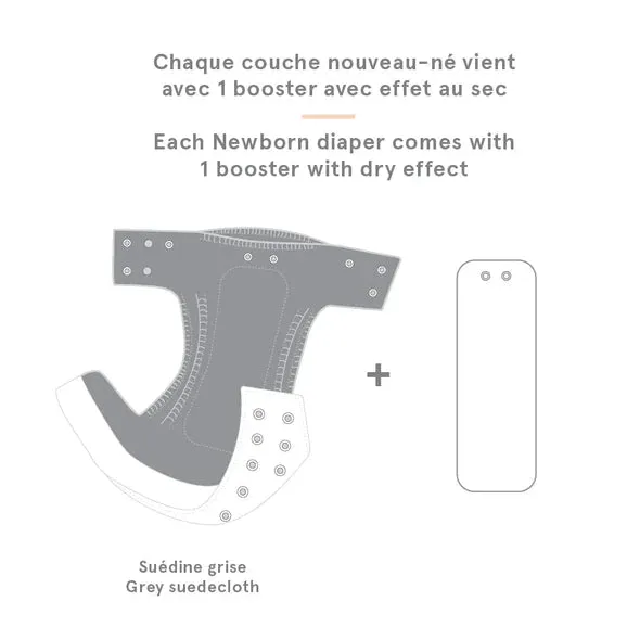 Newborn All In One Cloth Diaper - Lavender